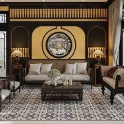 Mang hơi thở cổ điển về nhà với gạch bông lát nền