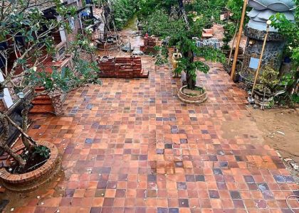 Gạch cổ lát sân vườn cổ kt 300x300x+50mm MT-GCSV00002