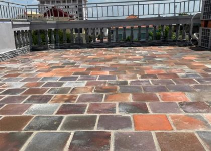 Gạch cổ lát sân vườn cổ kt 300x300x+50mm MT-GCSV00002