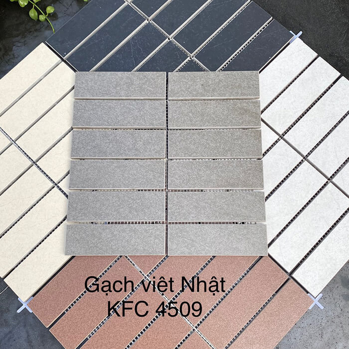 Gạch ốp tường Việt Nhật có bề mặt sắc nét, màu sắc hiện đại, sản phẩm phù hợp với nhiều không gian