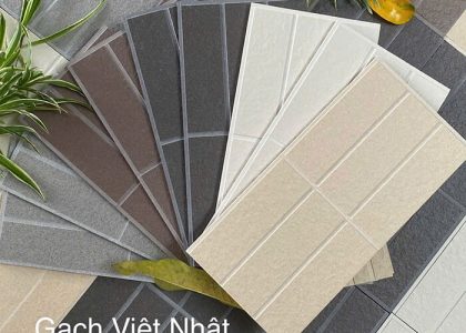 Gạch ốp tường Việt Nhật có bề mặt sắc nét, màu sắc hiện đại, sản phẩm phù hợp với nhiều không gian
