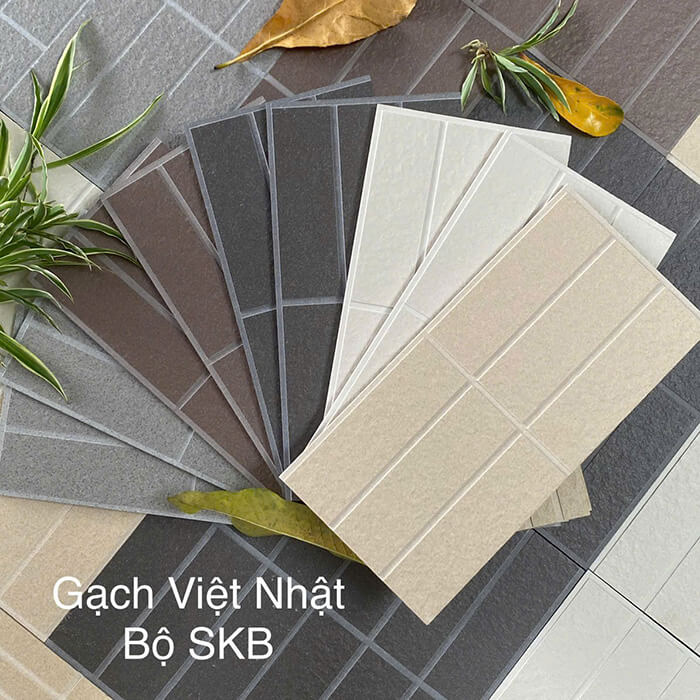 Gạch ốp tường Việt Nhật có bề mặt sắc nét, màu sắc hiện đại, sản phẩm phù hợp với nhiều không gian
