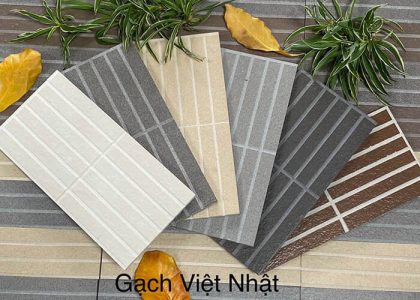 Gạch ốp tường Việt Nhật có bề mặt sắc nét, màu sắc hiện đại, sản phẩm phù hợp với nhiều không gian