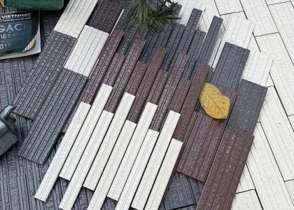 Gạch ốp tường Việt Nhật có bề mặt sắc nét, màu sắc hiện đại, sản phẩm phù hợp với nhiều không gian
