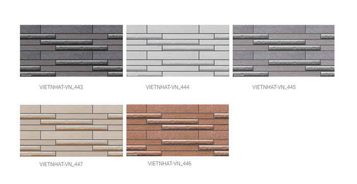 Bảng màu của Gạch ốp tường Việt Nhật MT-VN44