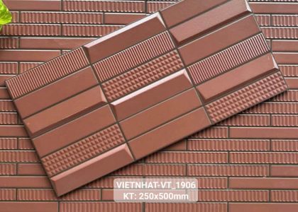 Gạch ốp tường Việt Nhật có bề mặt sắc nét, màu sắc hiện đại, sản phẩm phù hợp với nhiều không gian