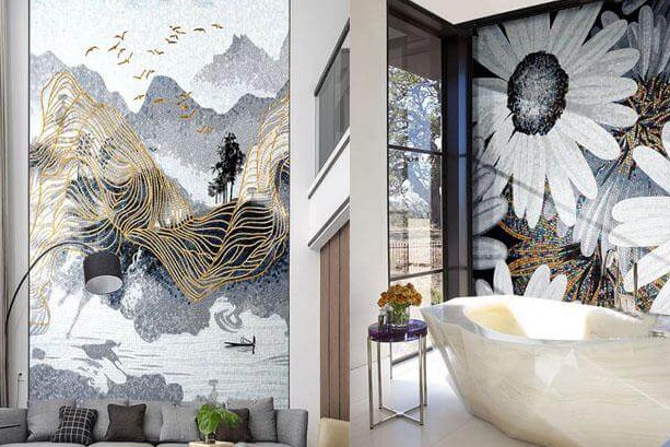 Gạch tranh mosaic là gì? Ưu điểm & Ứng dụng thực tế