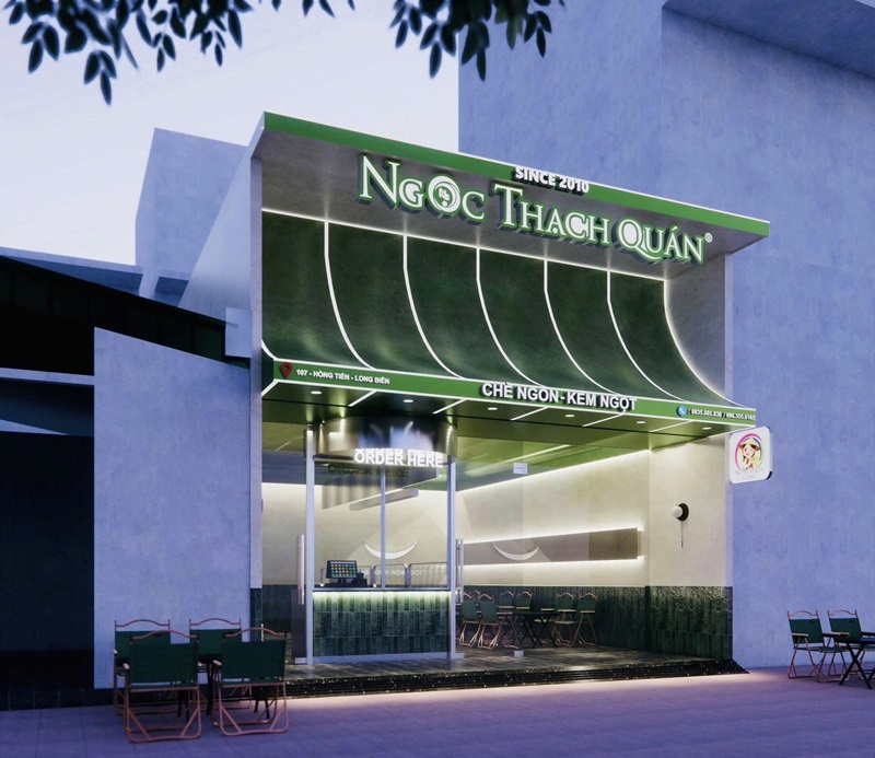 Newlando cung cấp gạch kính lấy sáng cho Chè Ngọc Thạch Quán – Kiến tạo không gian ngọt ngào tràn ngập ánh sáng tự nhiên