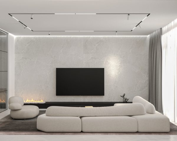 Gạch ốp tường đẹp cho phòng khách – Gợi ý thiết kế sang trọng, hiện đại