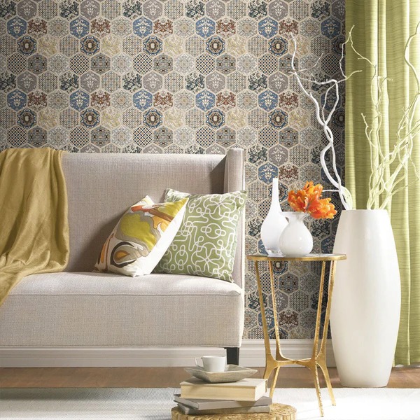 Biến phòng khách thành tác phẩm nghệ thuật với gạch bông trang trí