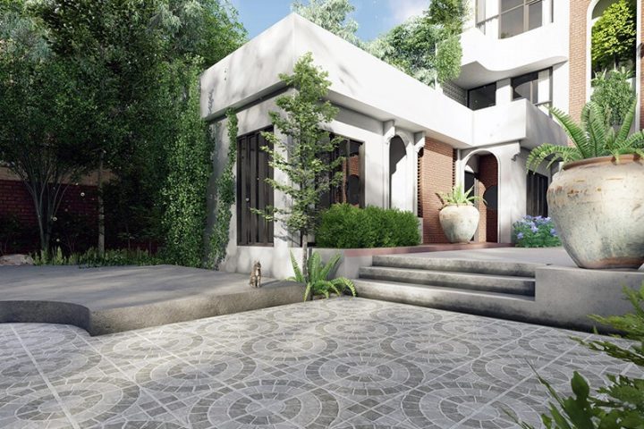 Các loại gạch lát sân chịu lực phổ biến hiện nay