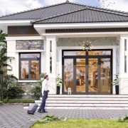 Bí quyết phối màu gạch ốp mặt tiền nhà đẹp chuẩn kiến trúc sư