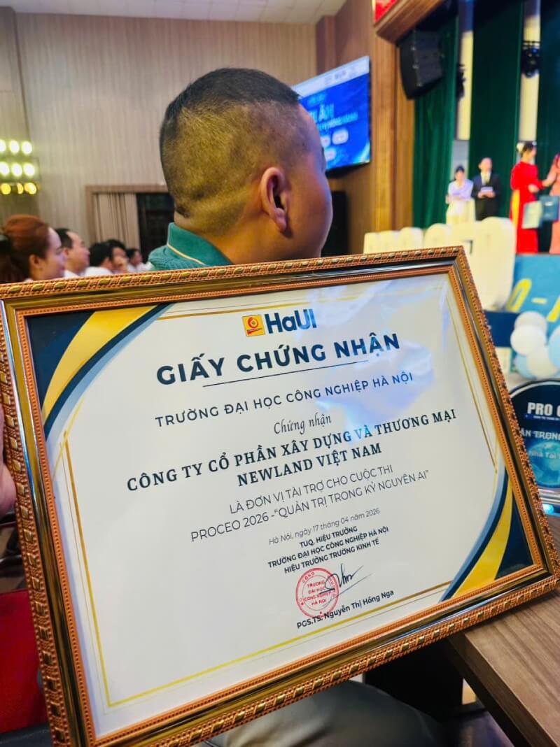 Newlando tài trợ chương trình Proceo 2026 HaUI – Dấu ấn nổi bật tại đêm Chung kết 22/04/2026