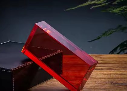 Gạch kính đỏ trơn mịn 200x100x50mm MTGKM-0007