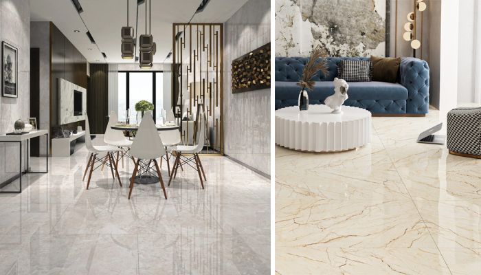Lựa chọn màu gạch lát nội thất