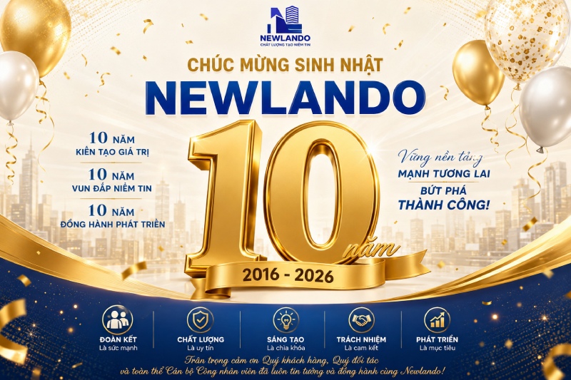 NEWLANDO KỶ NIỆM 10 NĂM THÀNH LẬP (2016 – 2026)