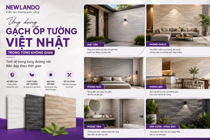 Gạch ốp tường Việt Nhật chính hãng giá tốt tại Newlando
