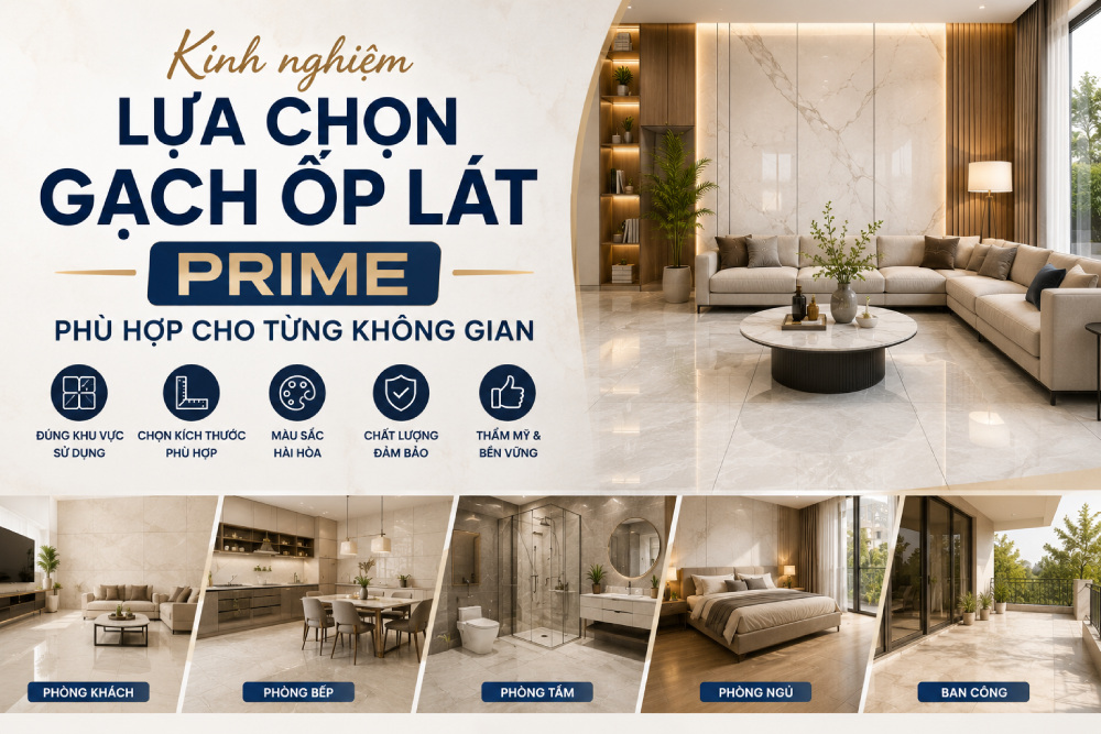 Xác định khu vực sử dụng trước khi chọn gạch