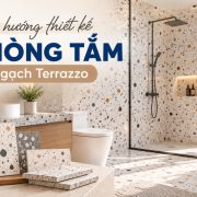 Xu hướng thiết kế phòng tắm với gạch Terrazzo