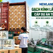Gạch kính lấy sáng Newlando cấp dự án trại gà KCN Becamex Bình Phước